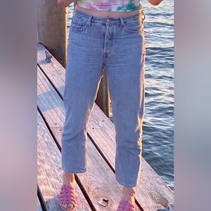 Levi Wedgies Straight Jeans - Size 29